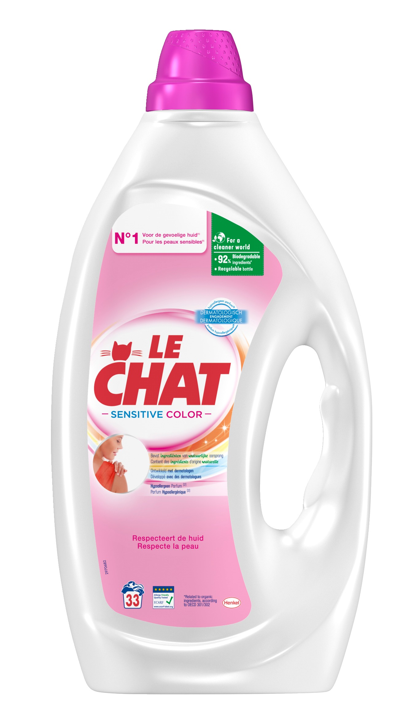 Le Chat Wasmiddel Gel Color Senstive 1485 ml