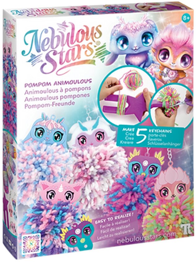 Nebulous Stars Pompon sleutelhangers maken