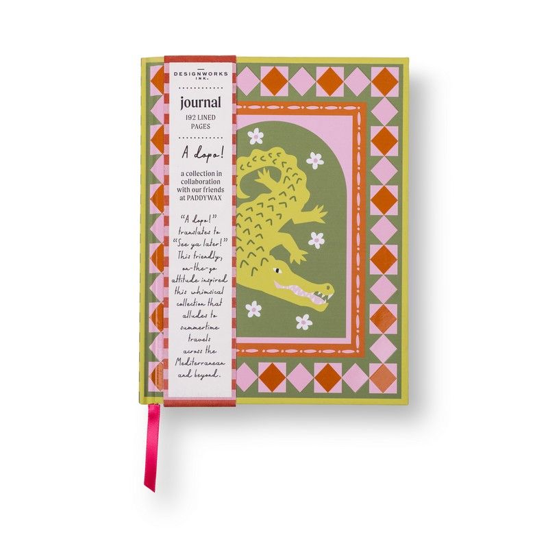 Designworks Ink Notebook A Dopo Journal - Crocodile - 20x15 cm - 192 blz. - Gelijnd