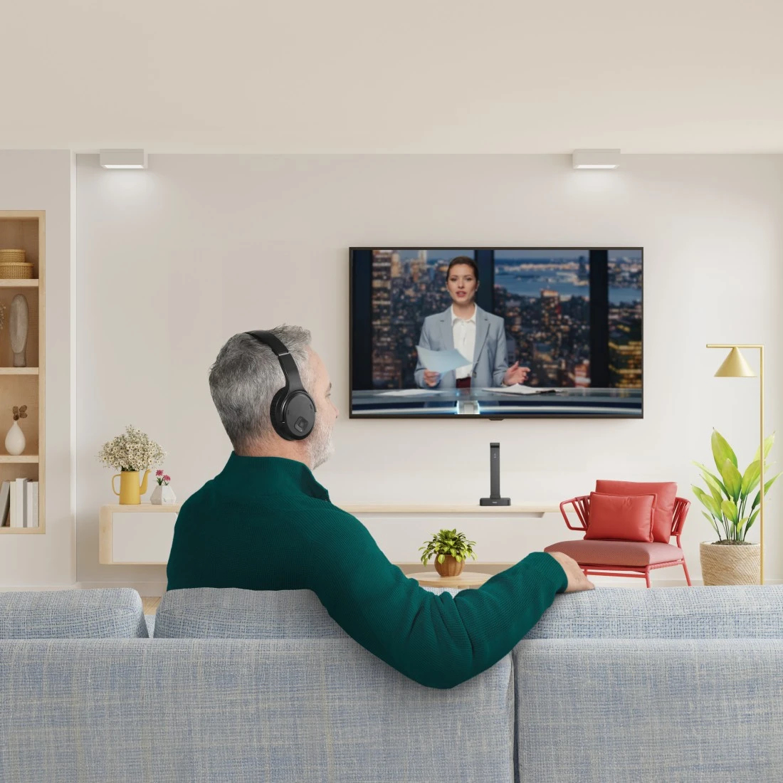 Hama Koptelefoon TV Over-Ear Bluetooth met 2.4 GHz-Station en Volumeregeling