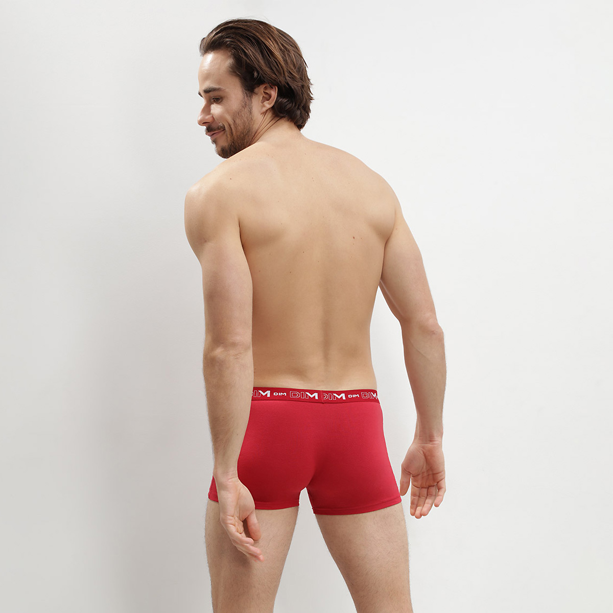 Dim Boxershort Heren Stretch 3 stuks Blauw/Denim/Rood maat 8