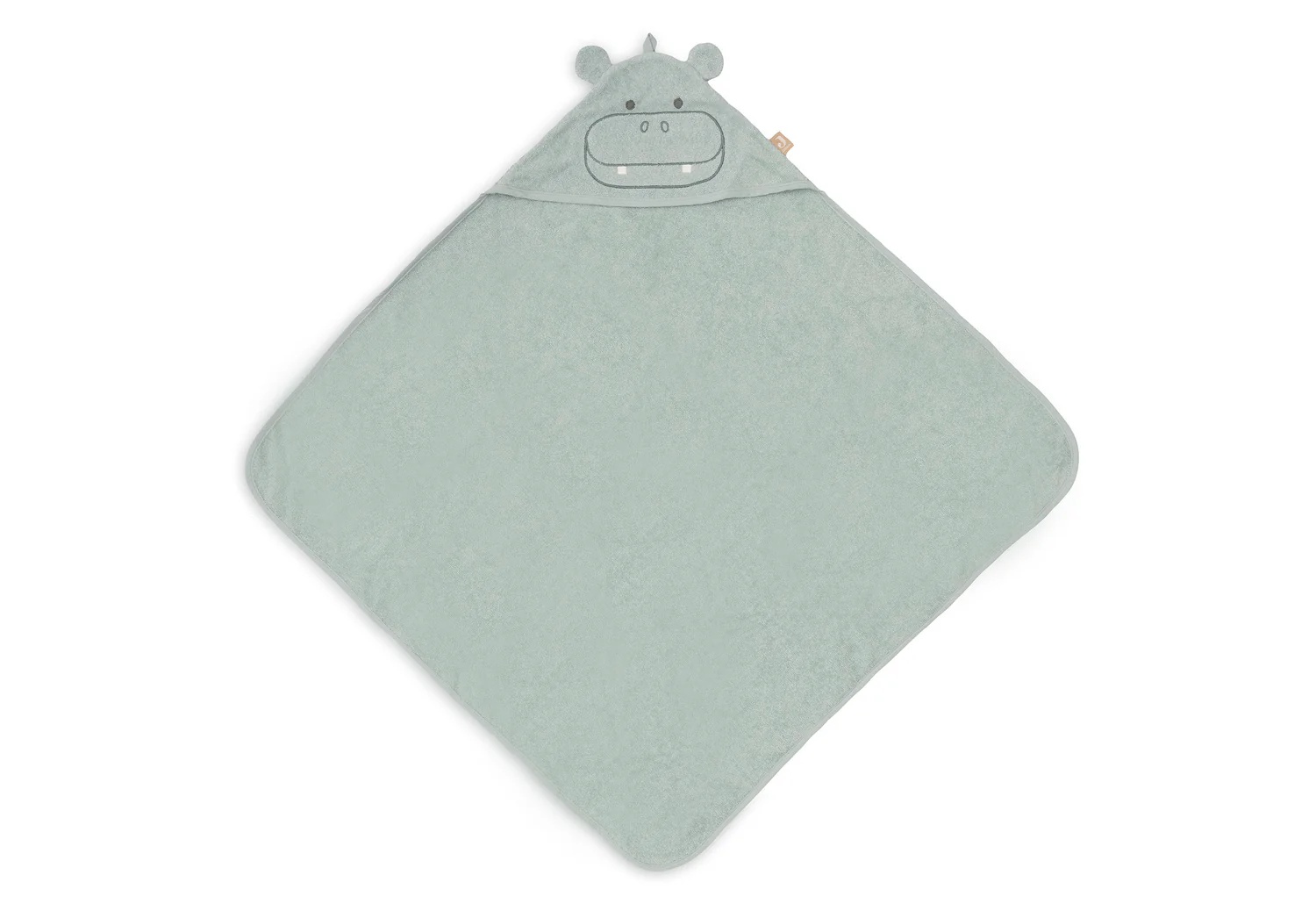 Jollein Badcape Badstof Hippo Happy 75x75 cm