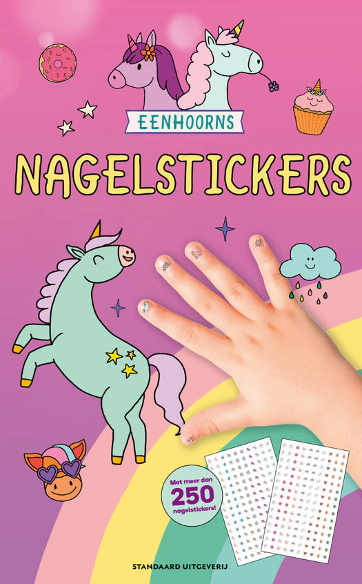 Nagelstickers Eenhoorns - Boek vol Spelletjes - Ruthje Goethals  6+