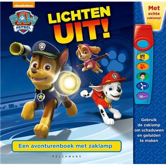 Paw Patrol - Lichten uit! Een Avonturenboek met Zaklamp  +18m