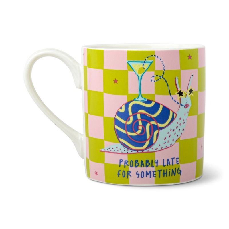 Hijinx Mok Probably Late For Something 325ml - Snail - Keramiek