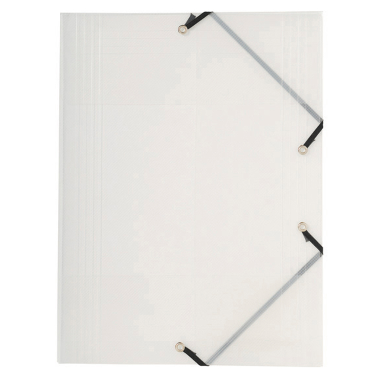 Exacompta Crystal Elastomap A4 3 Klep Transparant - PP