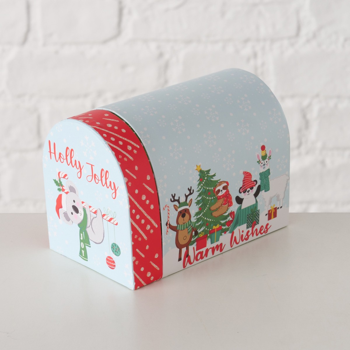 Geschenkdoos Hollyjolly 12x7.5x9 cm