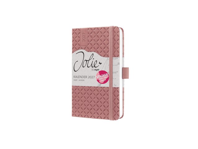 Sigel Agenda 2027 Jolie Flair A6 1week/2pag Dusty Red