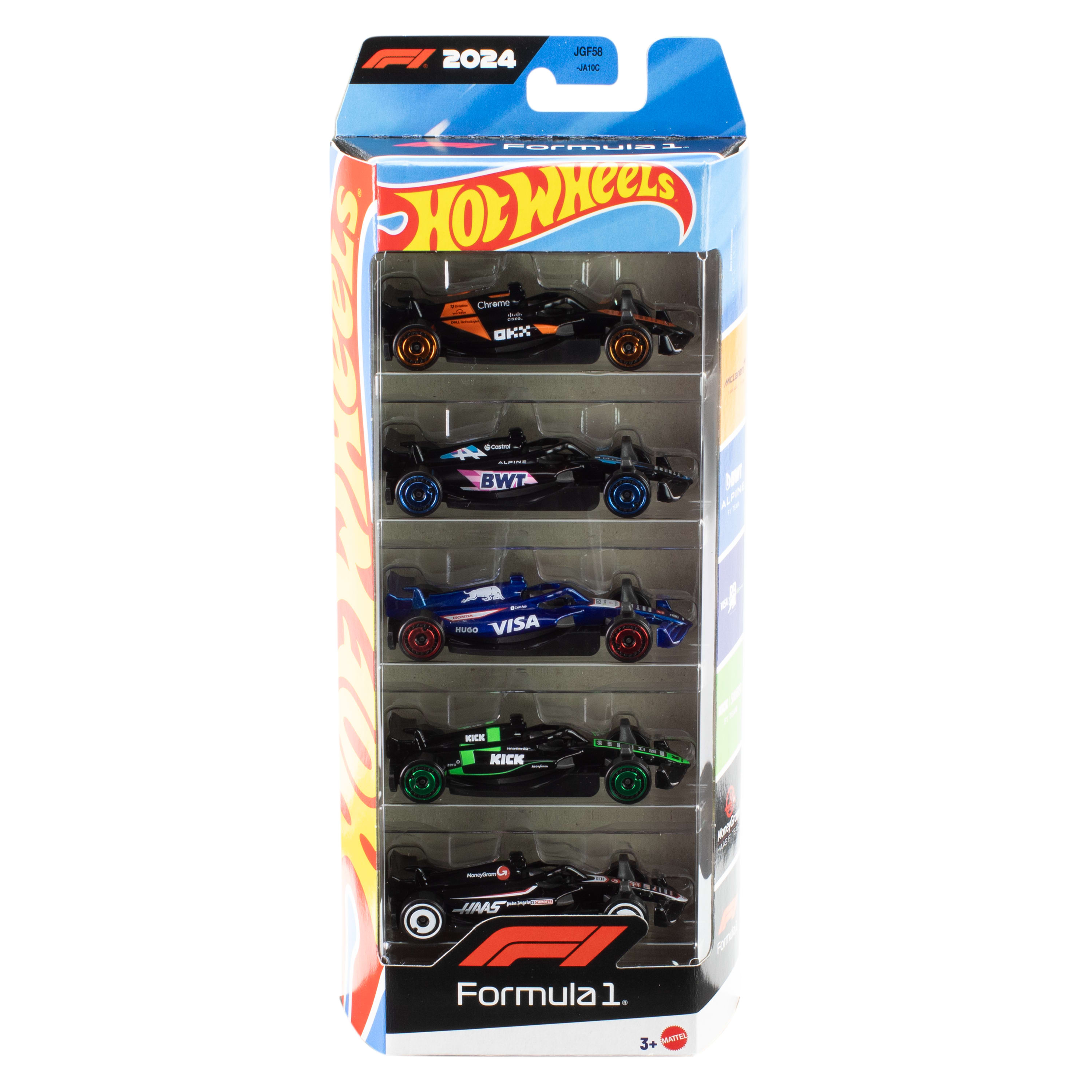 Hot Wheels Formule 1 - 5 F1 auto's