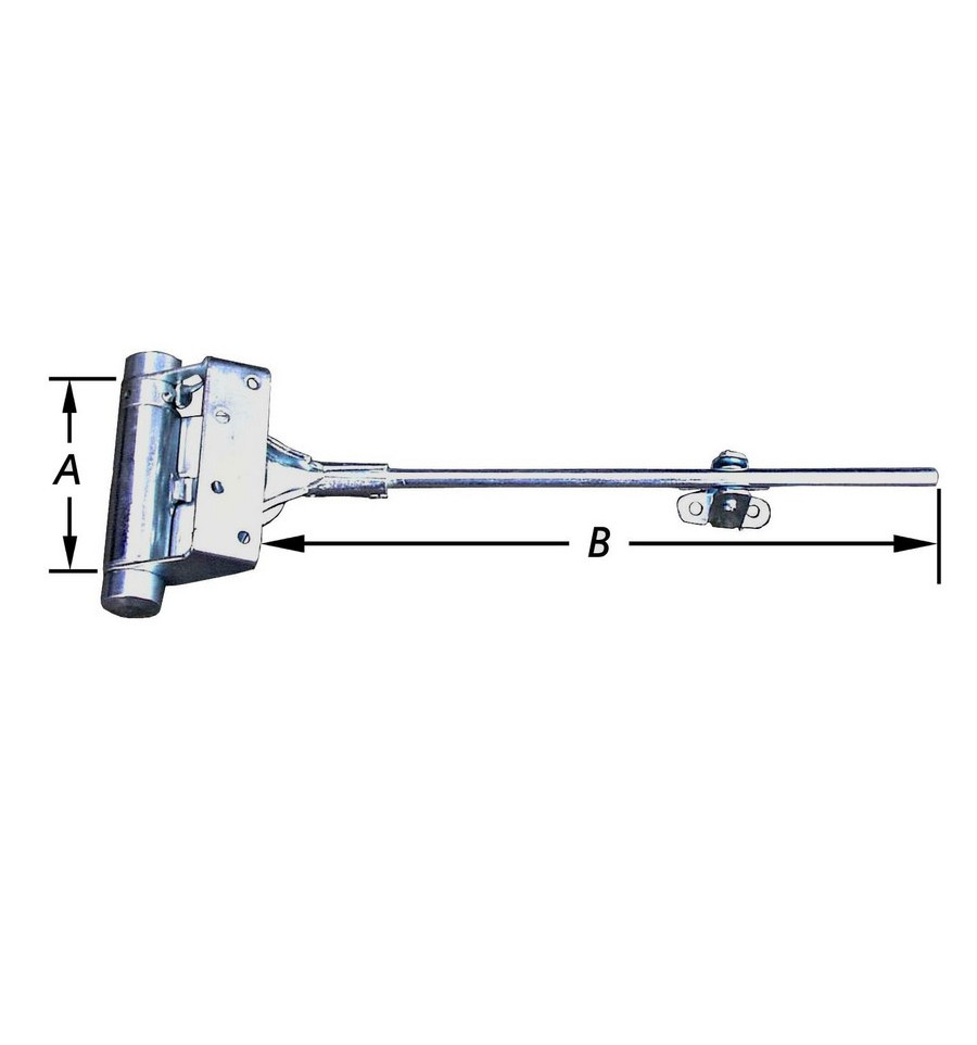 Pacostar Deursluitveer met Centrale Arm Verzinkt 100 mm