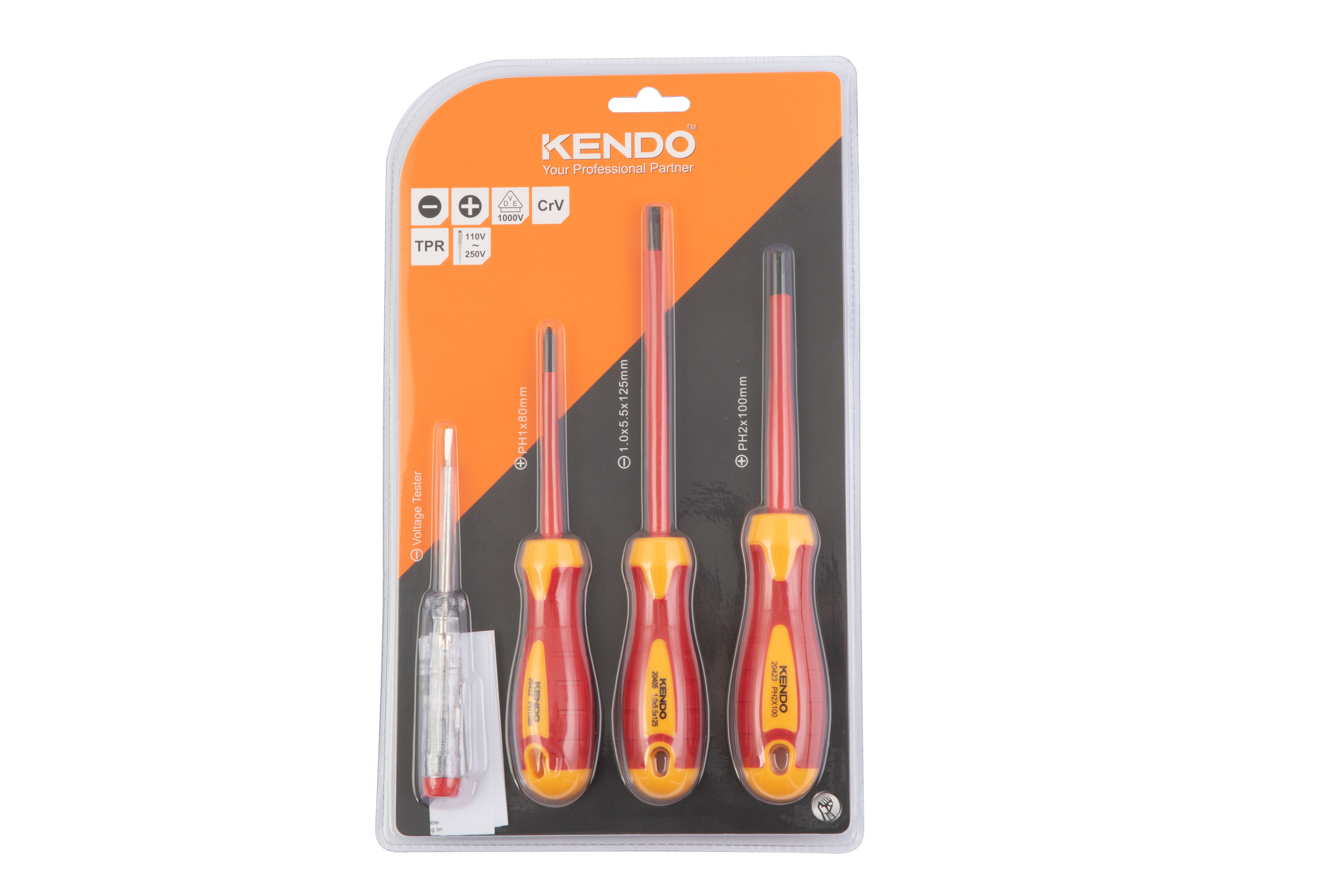 Kendo VDE Schroevendraaierset 4 stuks