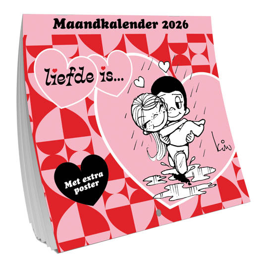 Maandkalender 2026 - Liefde is...   30x30 cm  + extra Poster