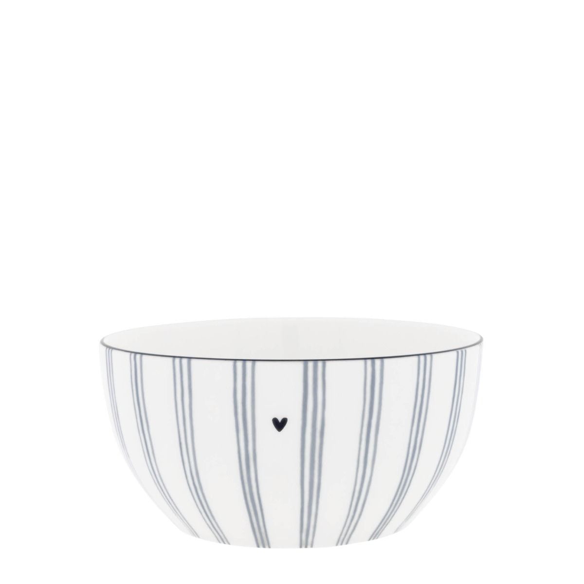 Bastion Collections Bowl Watercolour Blue Stripes 14x7 cm - Keramiek