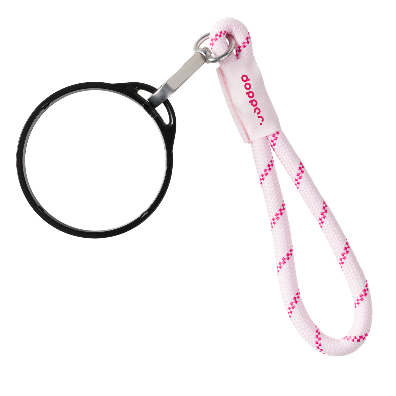 Dopper Wrist Cord Cherry Pink & Black Mug Ring