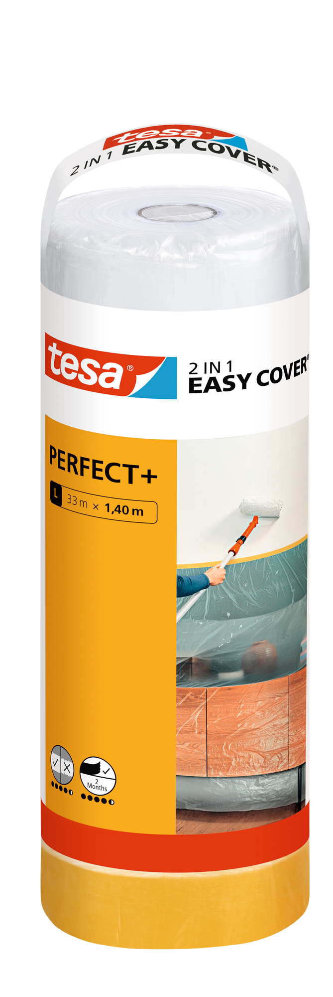 Tesa Easy Cover Perfect+ Afdekfolie Navulling L 33 m x 1.4 m