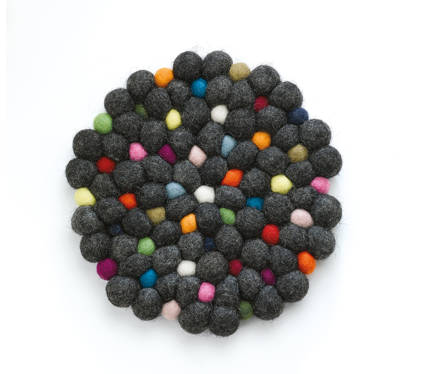 Cilio Onderzetter Rond Lana diameter 21 cm - Nero