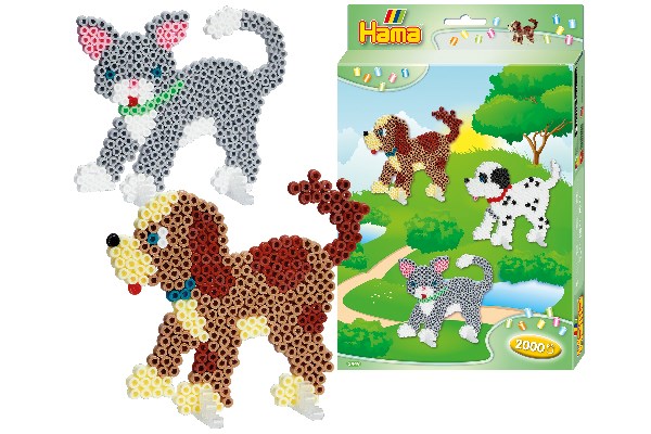 Hama Strijkkralen Dogs and Cat 2000 Parels