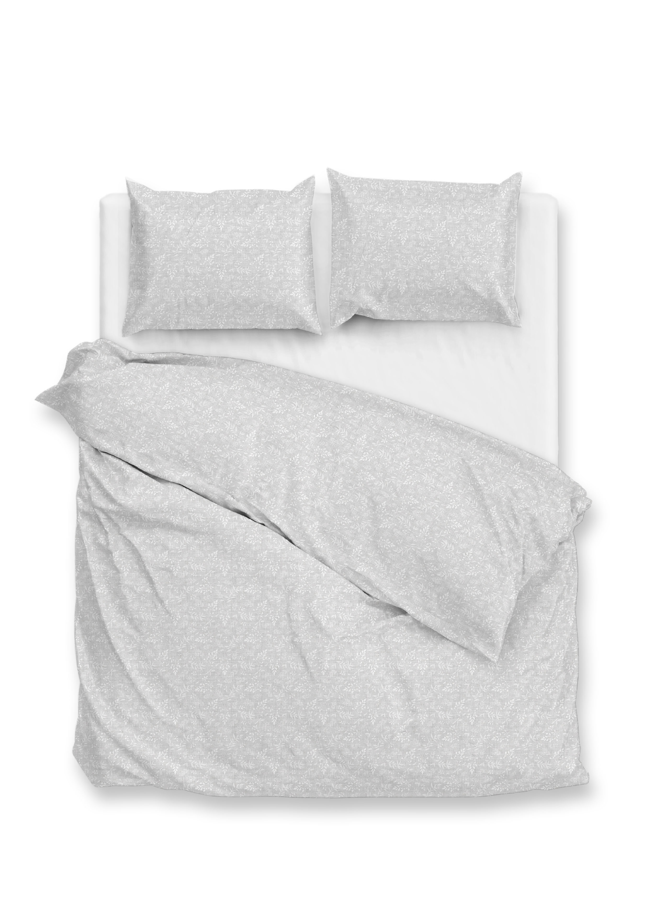 Zo!Home Dekbedovertrek Petali di Lino 140x220 cm Katoen Dove Grey