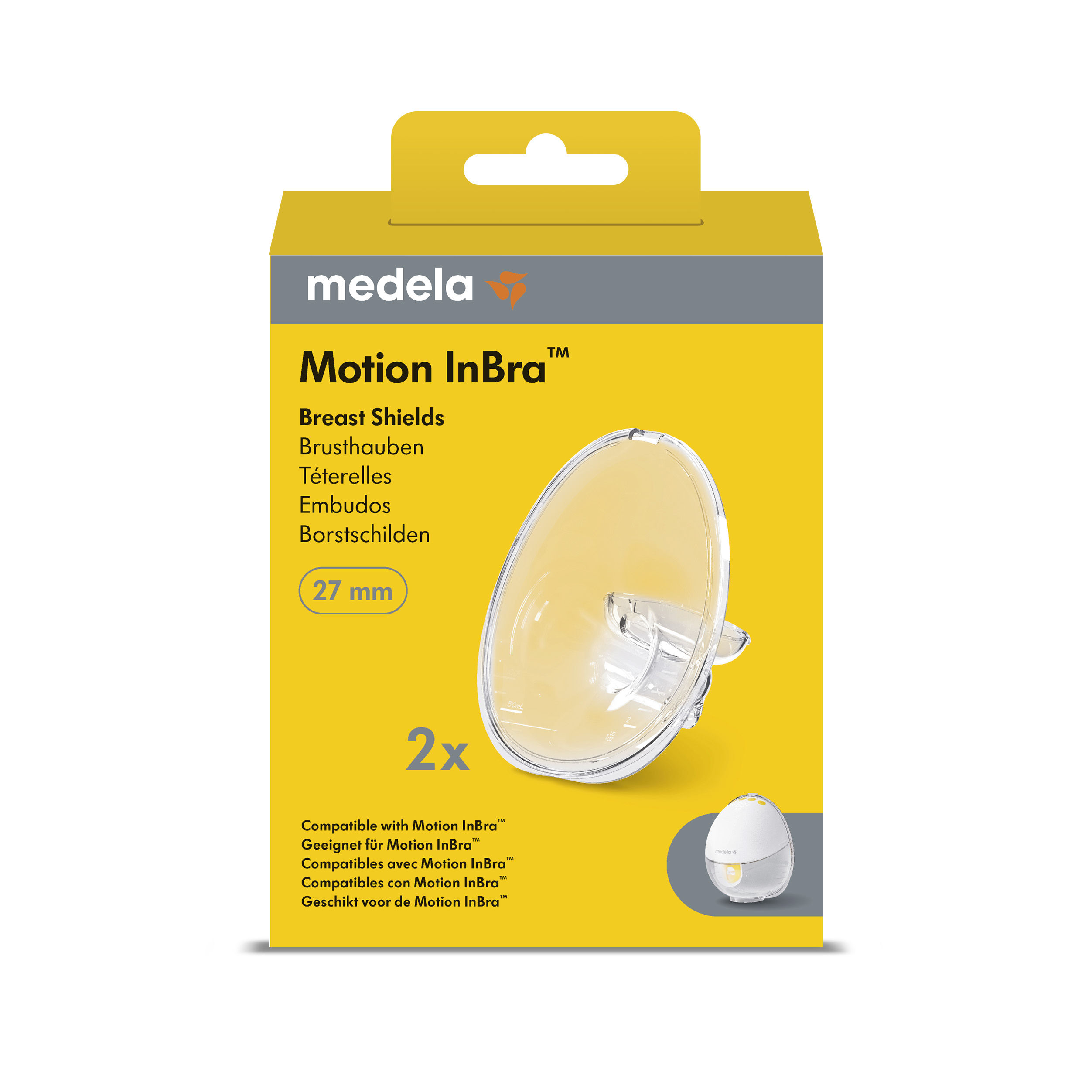 Medela Borstschildenset Motion InBra 27 mm-large - 2 stuks