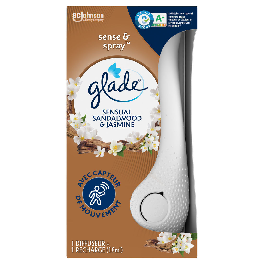 Glade Luchtverfrisser Sense&Spray Apparaat + Navulling Sandalwood Glade Luchtverfrisser Sense&Spray Apparaat + Navulling Sandalwood