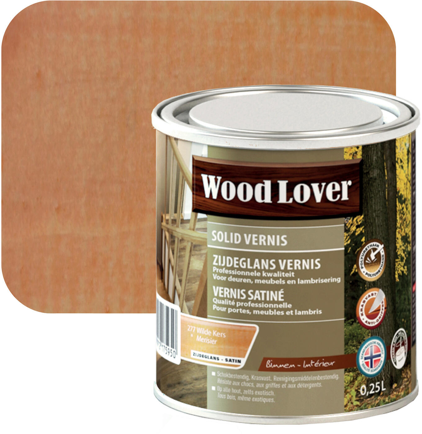 Woodlover Carat 0.25 l Wilde Kers 277