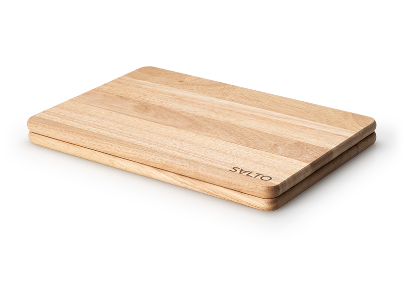 Continenta Snijplank Salto set 2 stuks 30x21 cm - Rubberhout