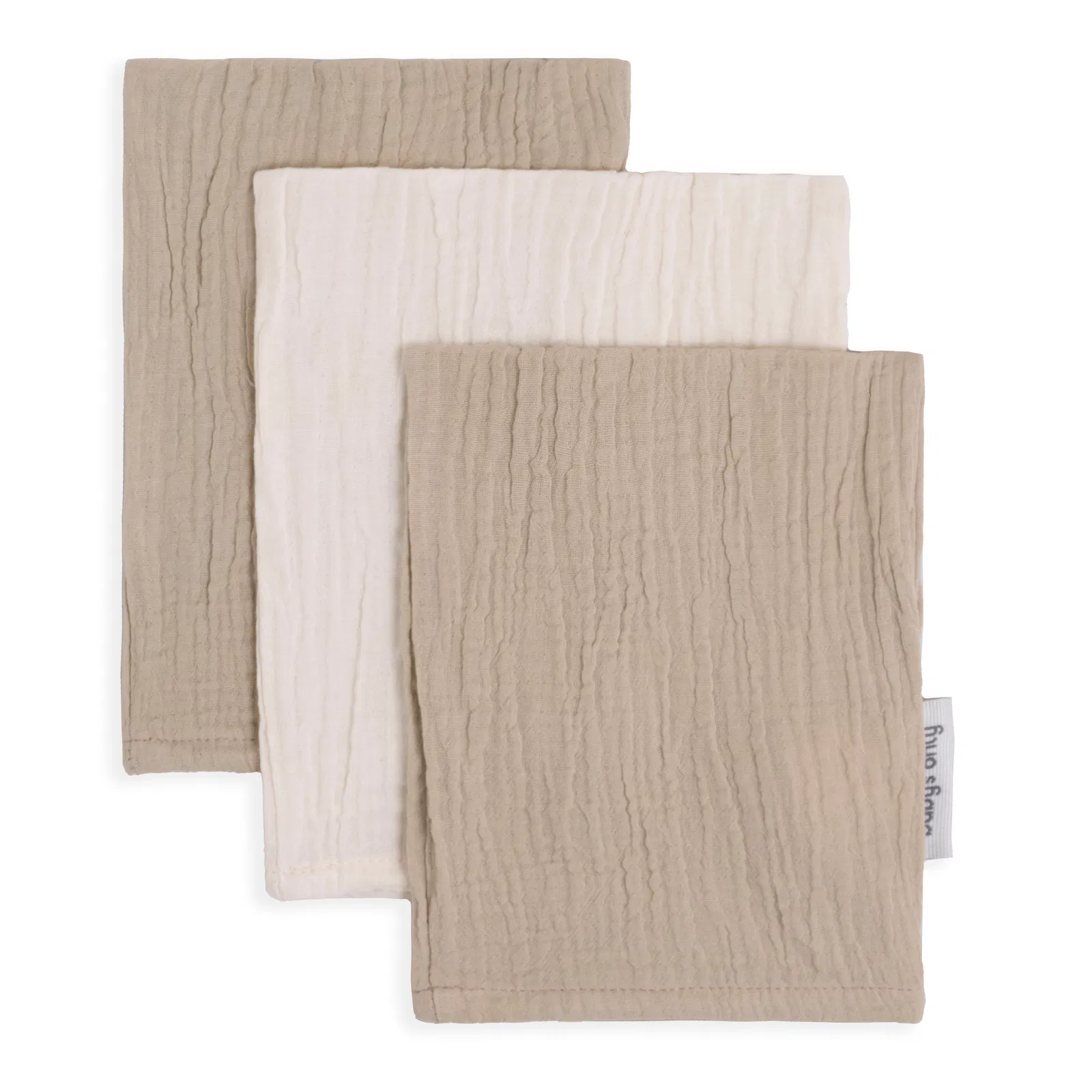Baby's Only Washandje Tender Beige-Linen - 3 stuks