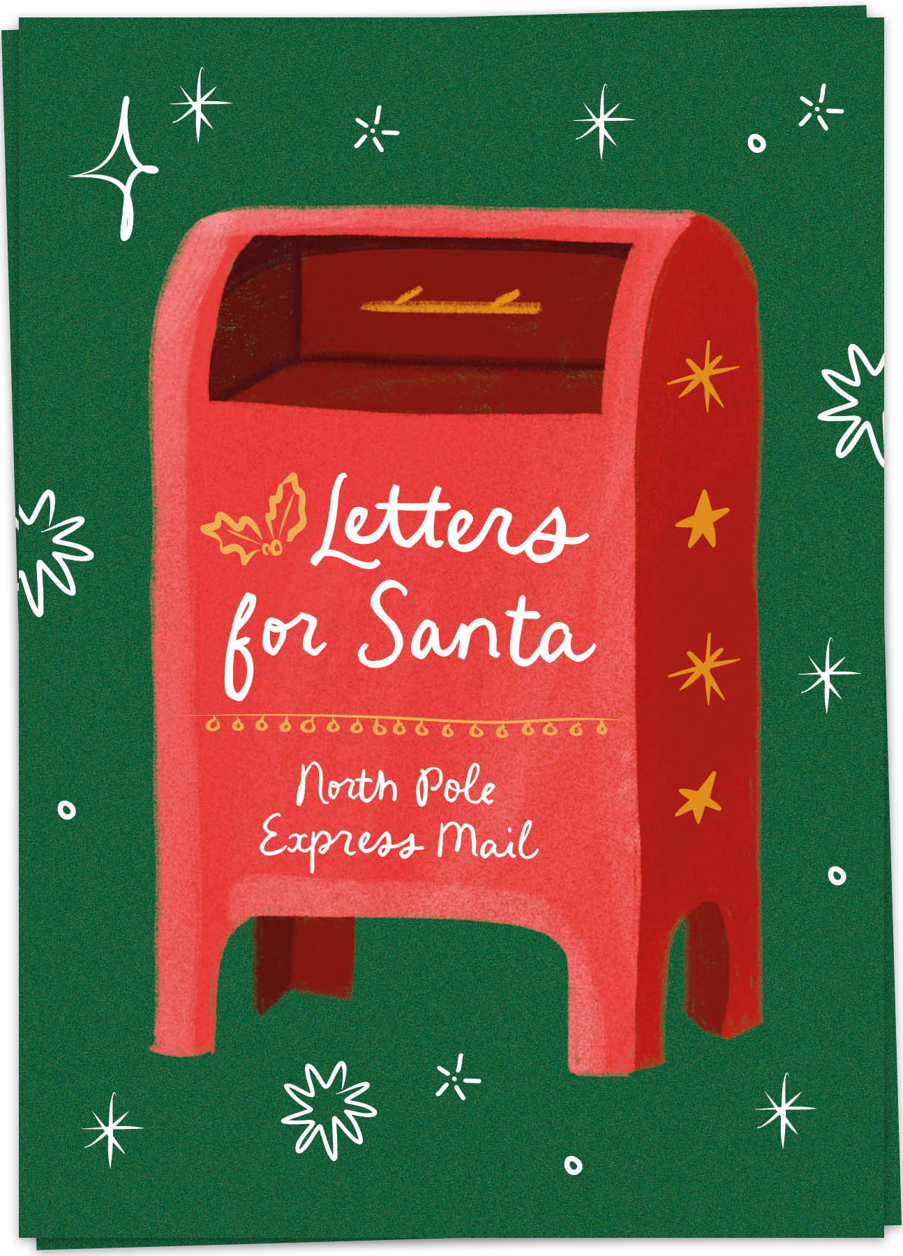 Wenskaart Kerst Christmas Mailbox