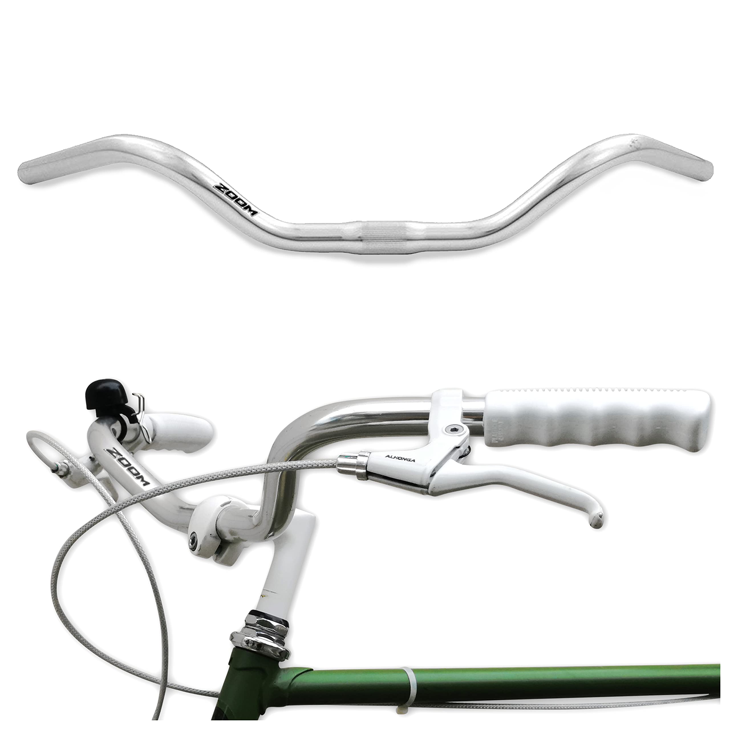 Zoom Herenstuur Citybike Aluminium Wheeler Silver 595 mm