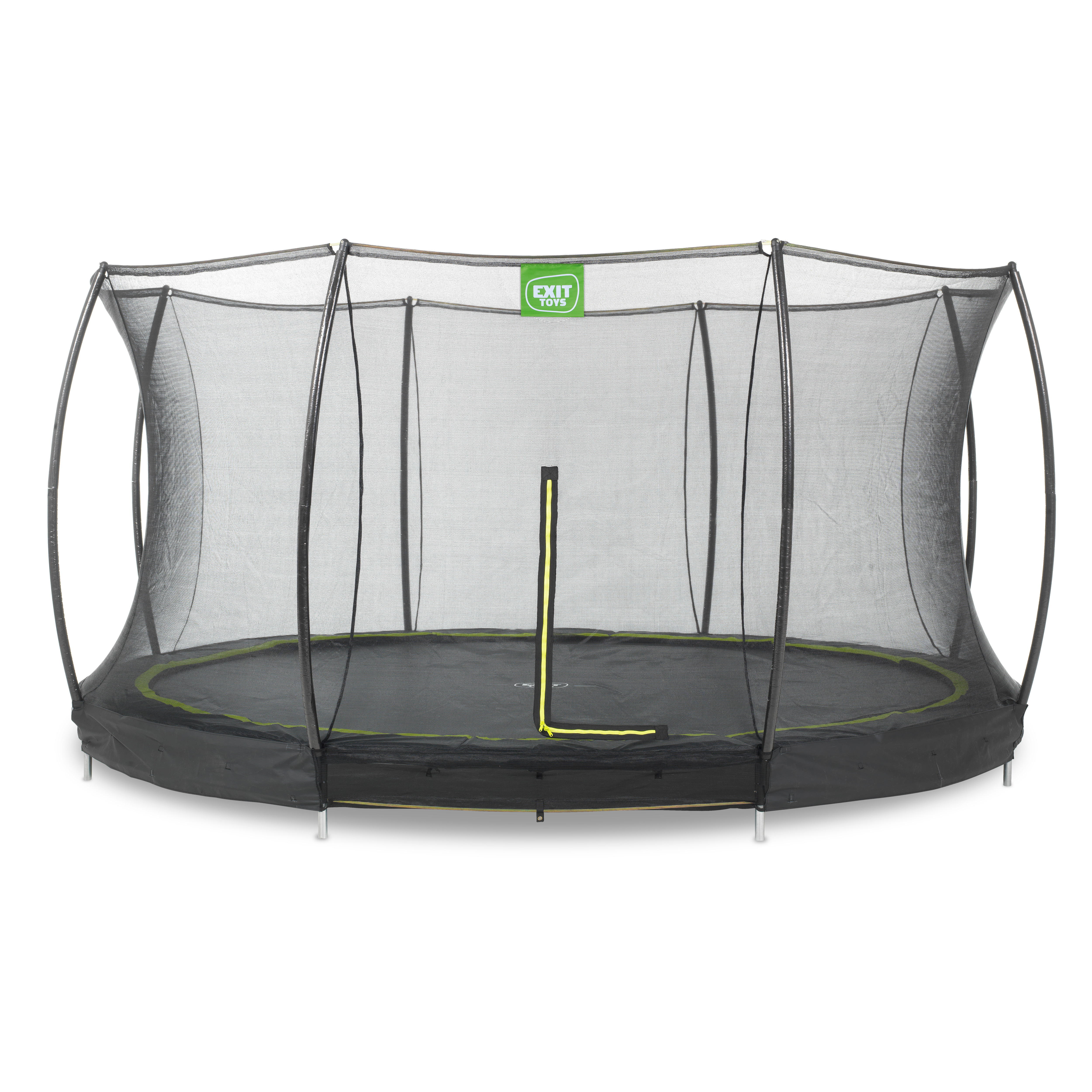 Exit Trampoline Silhouette Ground + Safetynet 427 cm Zwart