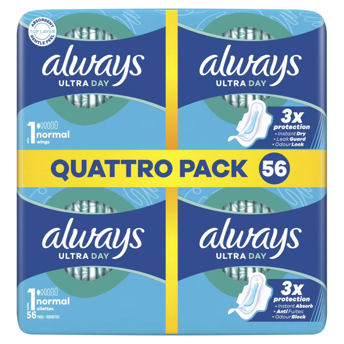 Always Maandverband Ultra Normaal+ 56 stuks Always Maandverband Ultra Normaal+ 56 stuks