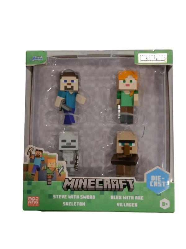 Minecraft 4 Metalen figuren 