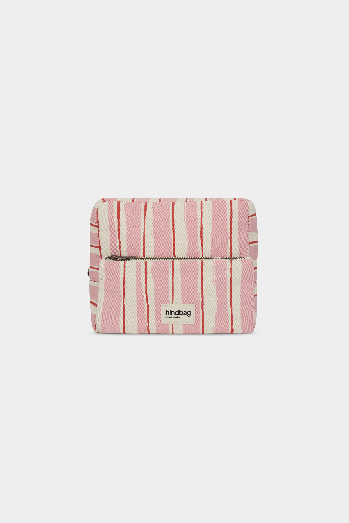 Hindbag Alix Toilettas Pink Stripes 25x20x9 cm