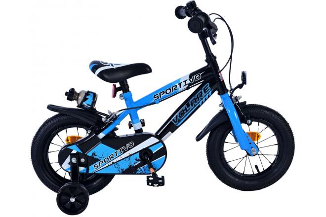 Volare Sportivo Kinderfiets Blauw 2 Handremmen 12 inch