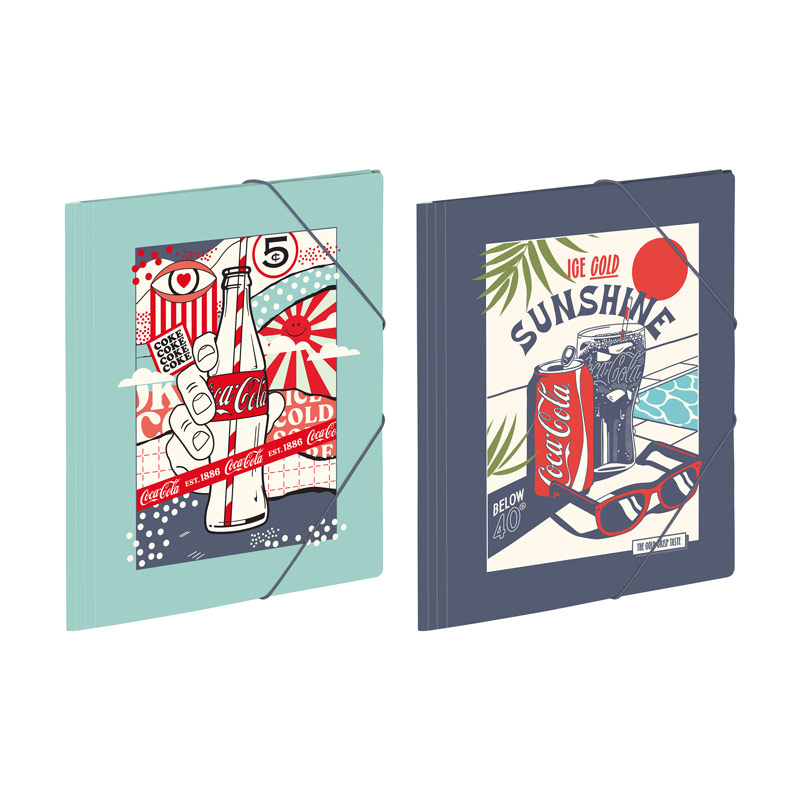 Elastomap A4 Coca Cola Sunshine assorti - prijs per stuk