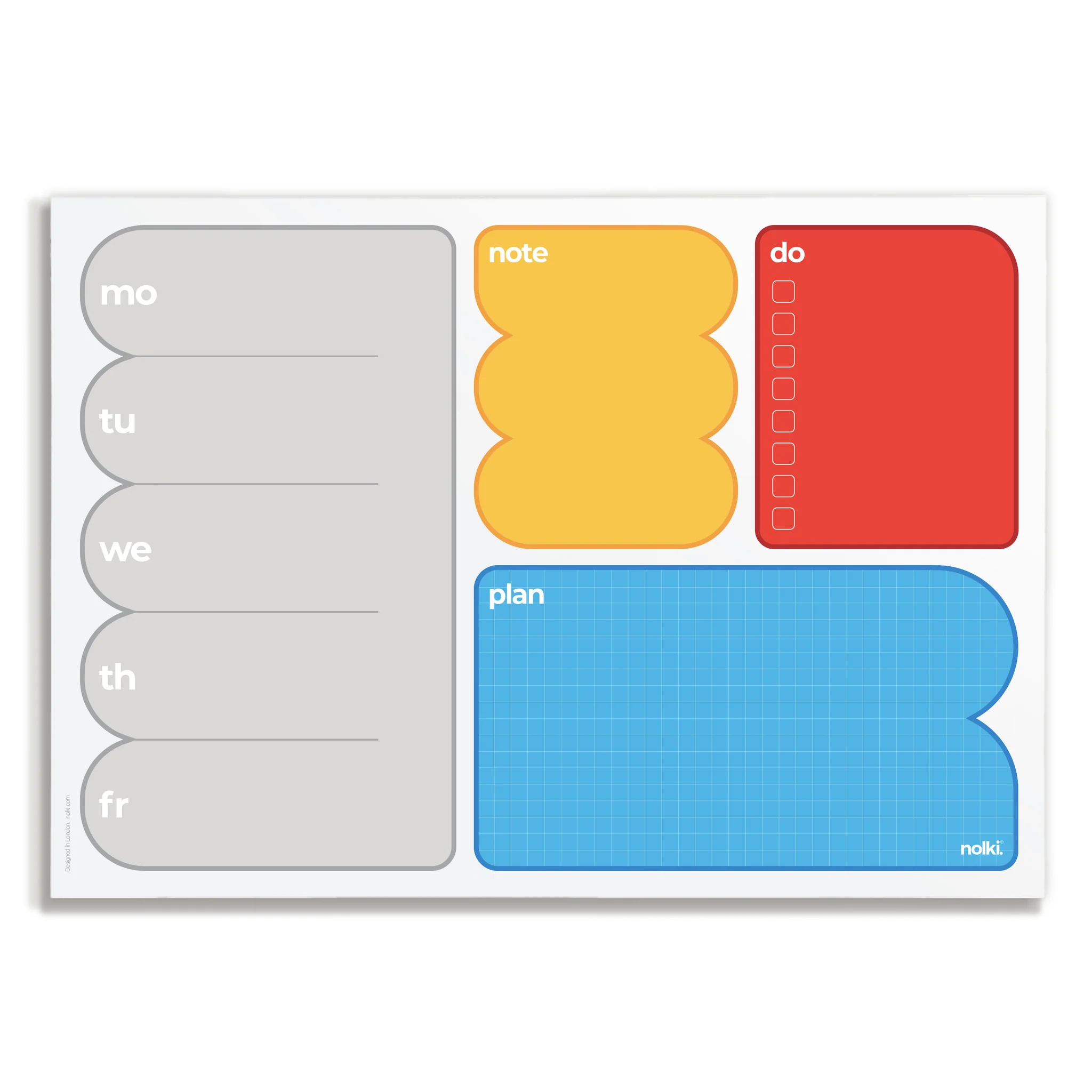 Nolki Desk Planner Large Bloop 30x21 cm 50 blz