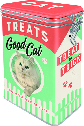 Nostalgic Art Voorraaddoos met Clip Cat Treats - Clip Top Box