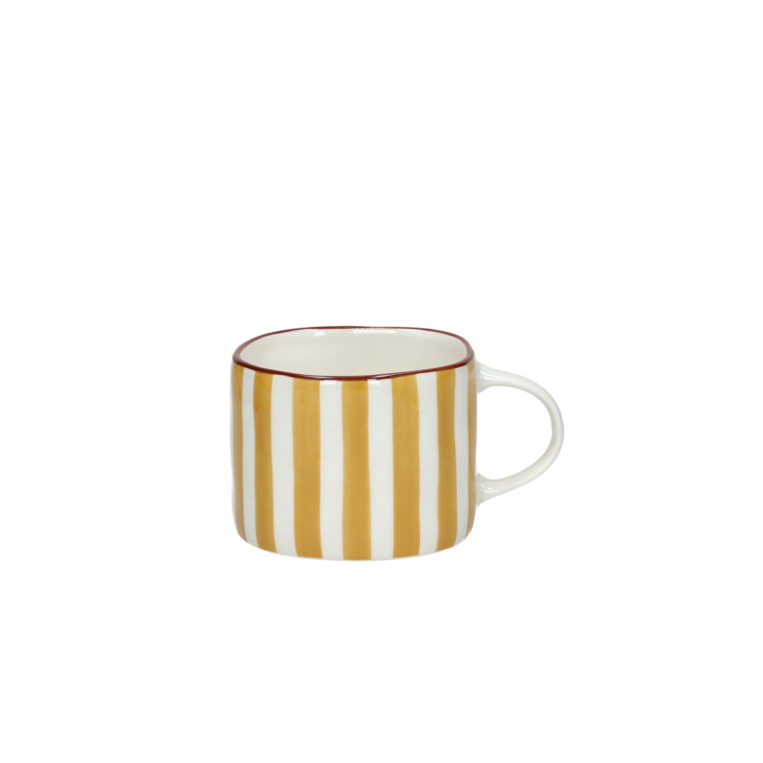 Pomax Koffietas Mykonos Geel 315ml - Porselein - 12x9x7 cm