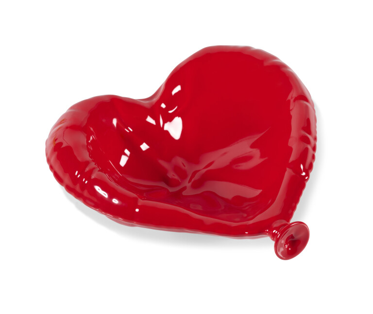 Bitten Design Heart Balloon Tray - 17x18x5 cm - Keramiek - Schaaltje