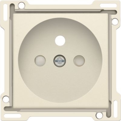 Niko Centraalplaat Stopcontact met Penaarding Creme