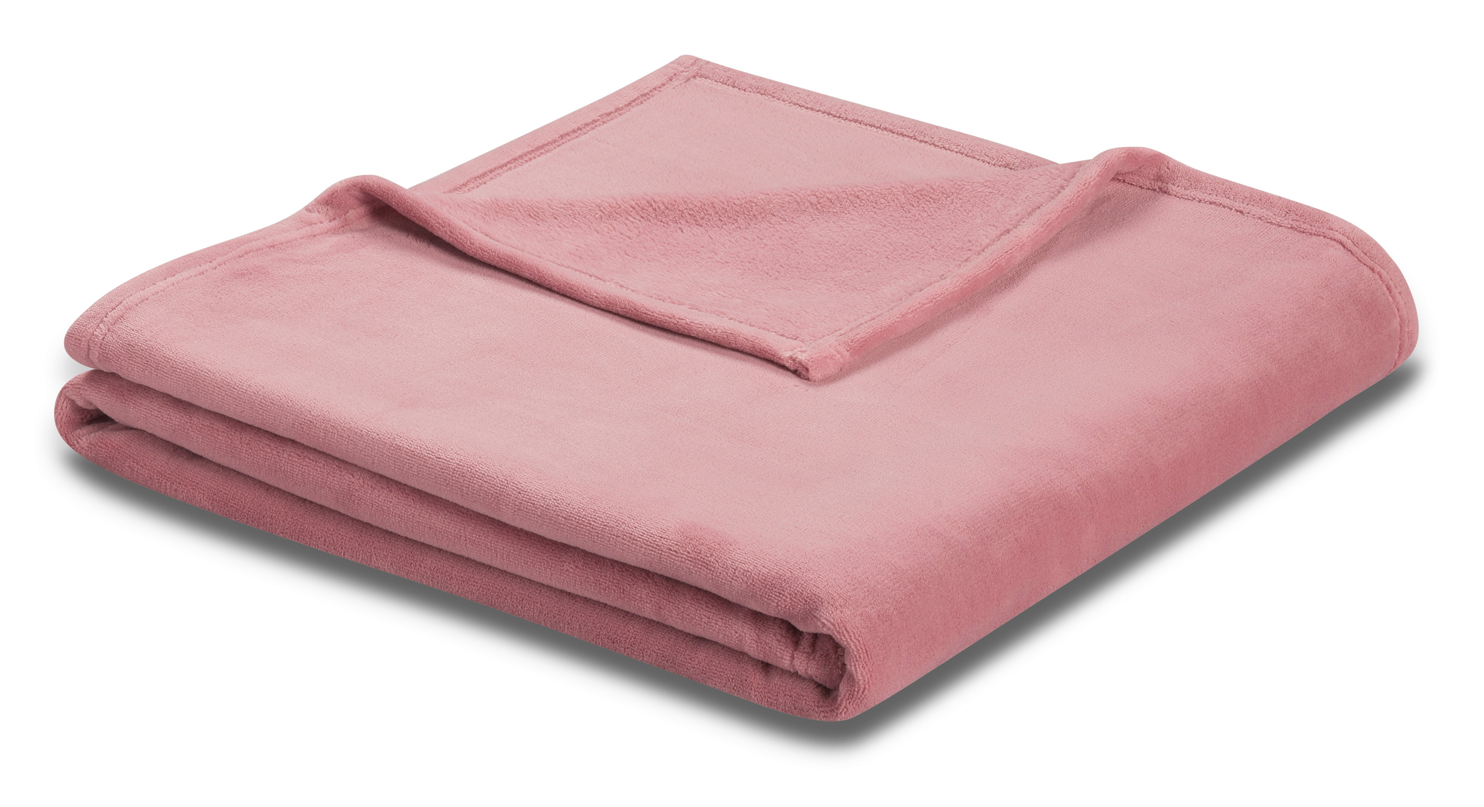 Biederlack Plaid Soft&Cover Altrosa 150x200 cm