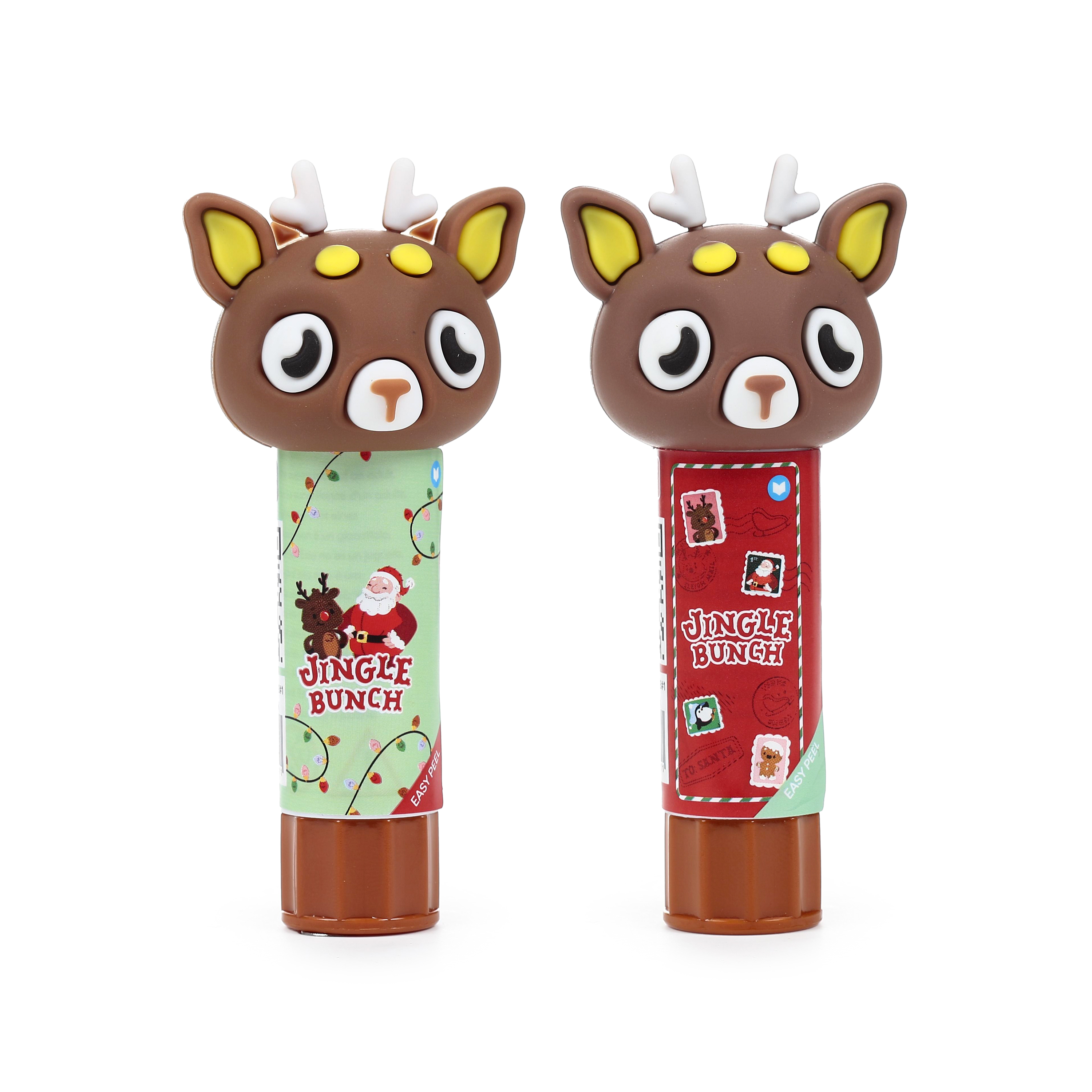Jingle Bunch Lijmstick Rendier assorti - prijs per stuk