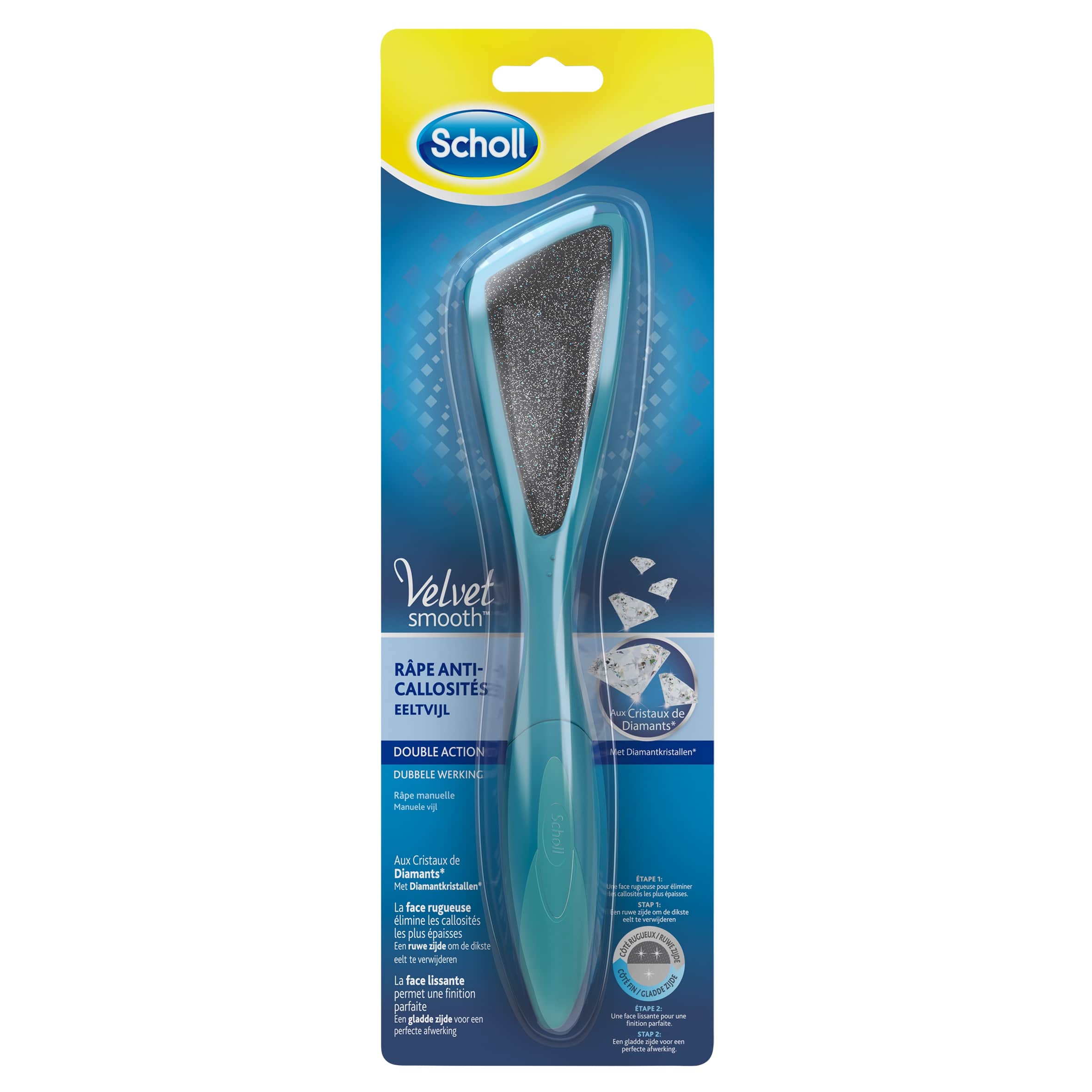 Scholl Voetvijl Carbon Diamantkristallen anti Eelt