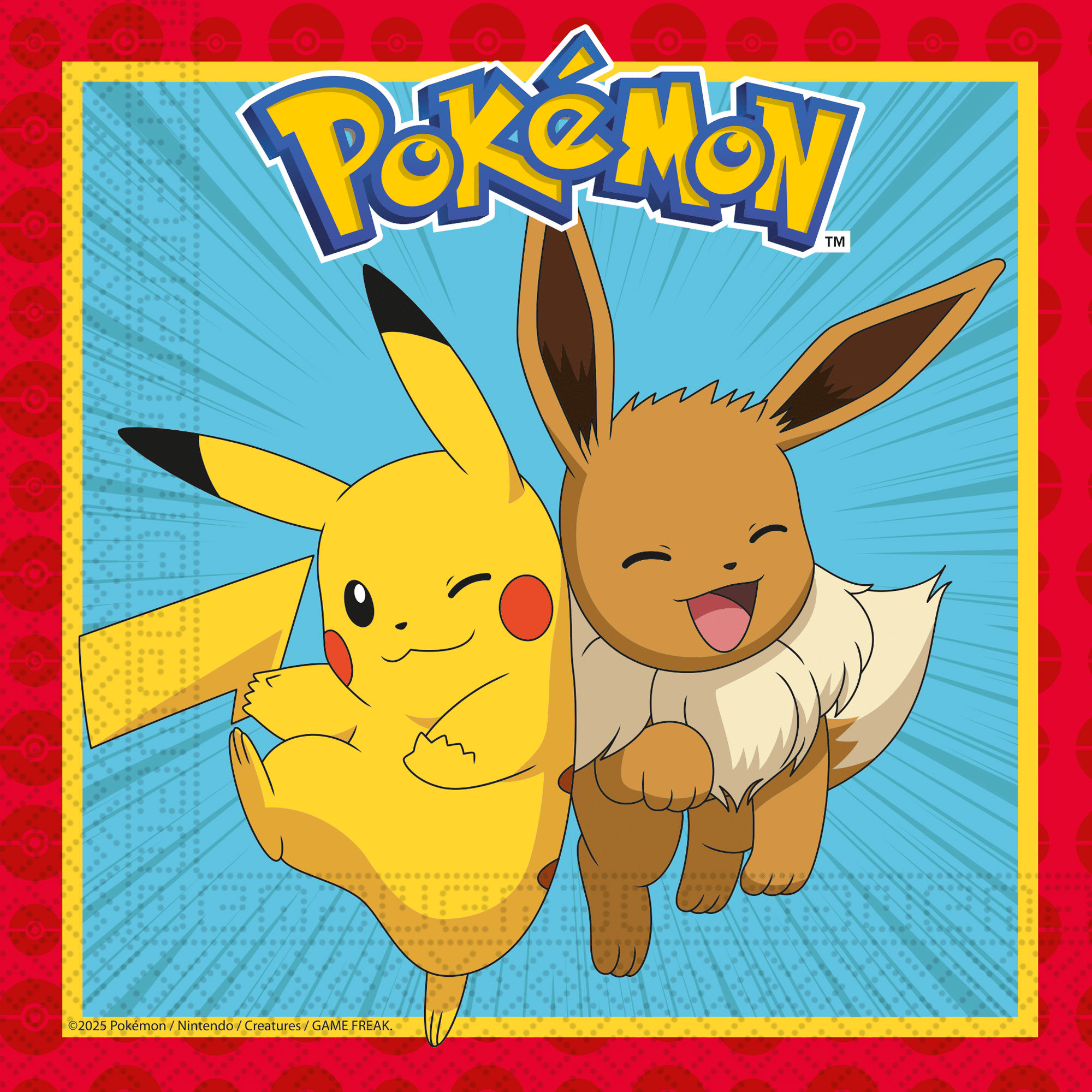 Pokemon Servetten 33x33 cm - 20 stuks