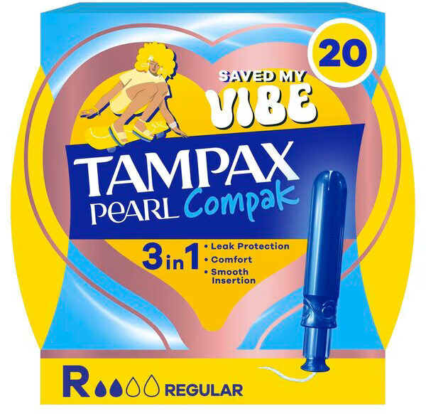 Tampax Tampon Compak Pearl Regular 20 stuks
