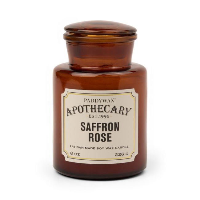 Paddywax Geurkaars Apothecary Saffron Rose 226g - Glas