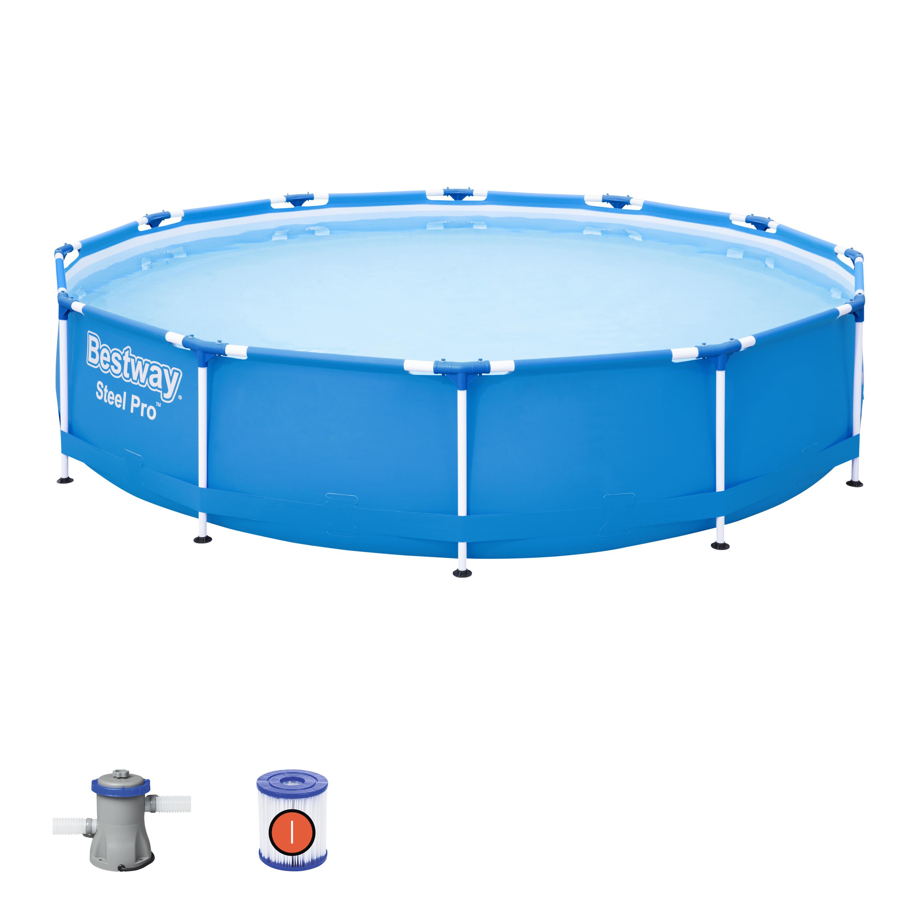 Bestway Steel Pro zwembad 366x76cm rond + filterpomp