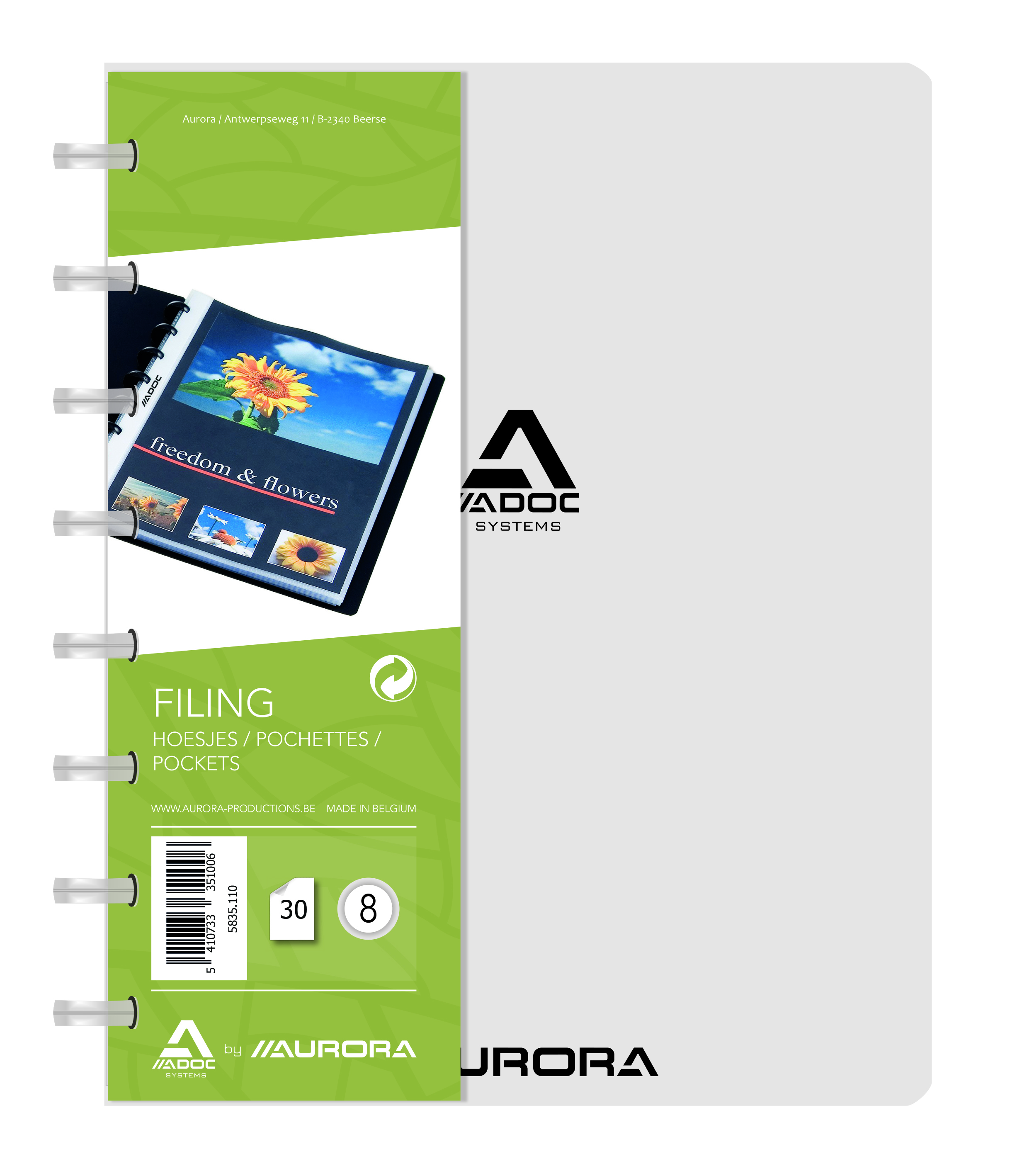 ADOC Bind-Ex A5 Showmap 30 Hoesjes Transparant