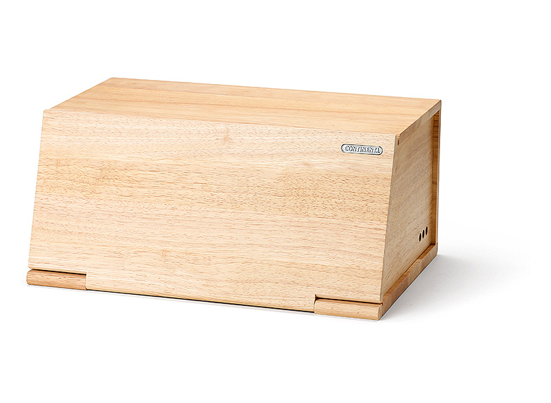 Continenta Broodtrommel 40x26x18.5 cm - Rubberhout