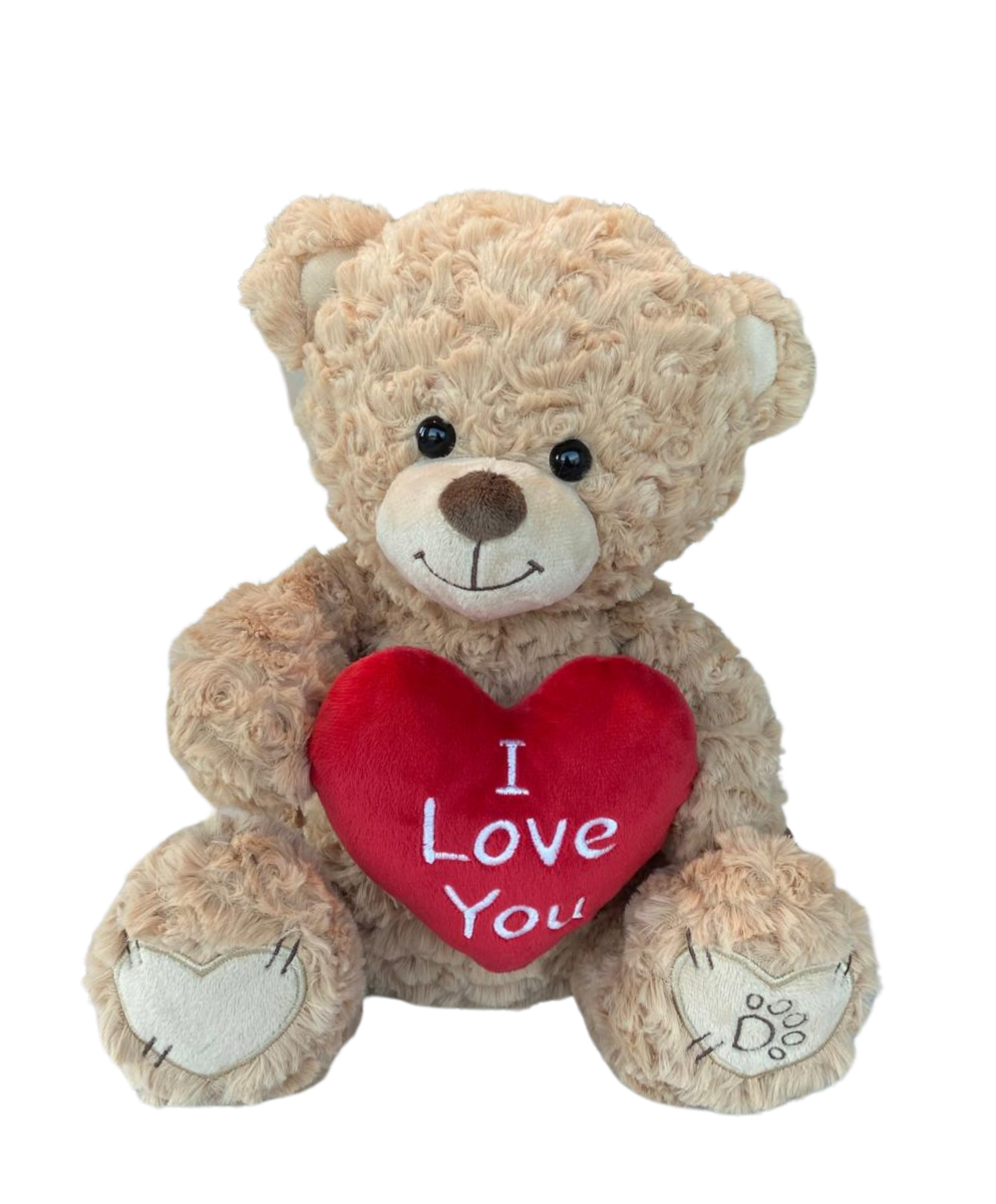 Dotti Bear Pluche met hart I Love You 30 cm
